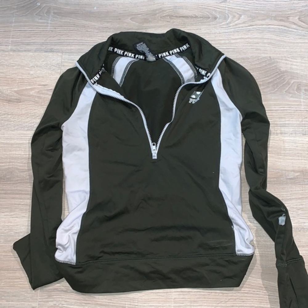 Victoria’s Secret green‎ zip up jacket pink